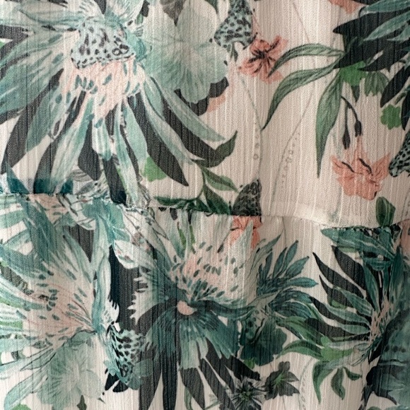 Vanessa Zani Italy Maxi Floral Dress S NWOT layered/tiered with slip - Picture 8 of 10